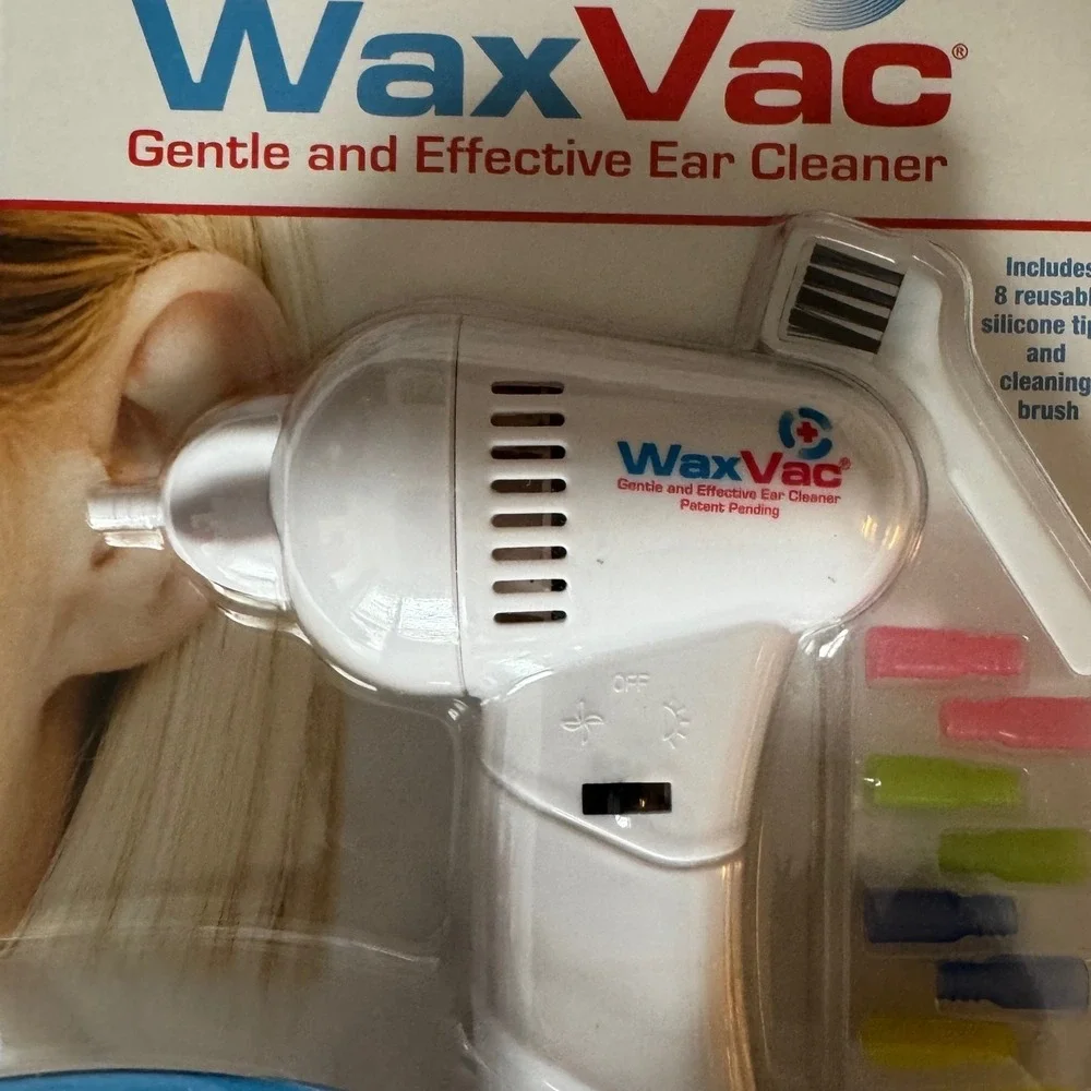 WaxVac Unisex Ear Cleaner  Regular White Blue
